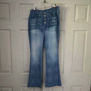 Stylish Blue Flared Women Jeans